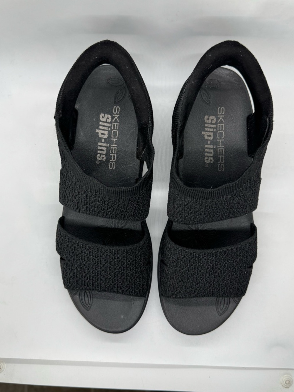 Skechers Slip-ins_Pier Lite Flex Washable Sandals in Black Size 8 - Picture 5 of 10